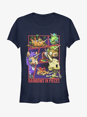 R.I.P Rainbows Pieces Living Dead Unicorns Girls T-Shirt