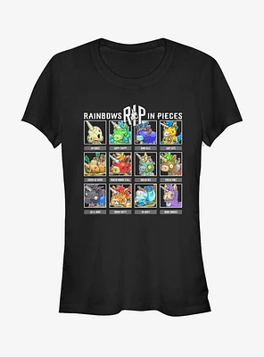 R.I.P Rainbows Pieces RIP Characters Box Up Girls T-Shirt