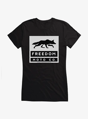 Freedom Moto Co. Black And White Logo Girls T-Shirt