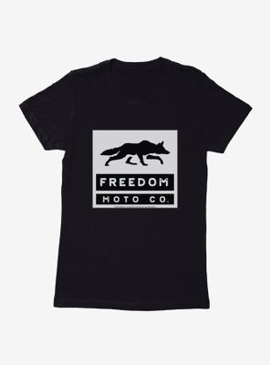Freedom Moto Co. Black And White Logo Womens T-Shirt