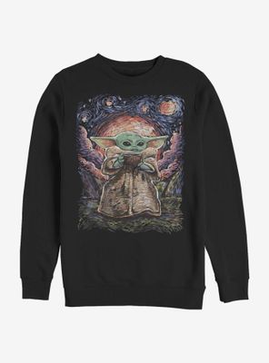 Star Wars The Mandalorian Child Starry Night Sweatshirt