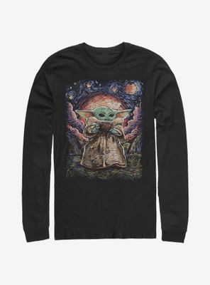 Star Wars The Mandalorian Child Starry Night Long-Sleeve T-Shirt