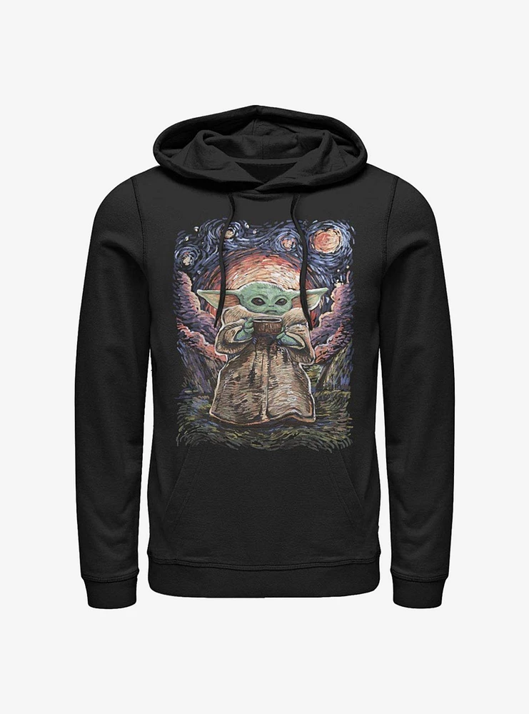 Star Wars The Mandalorian Child Starry Night Hoodie