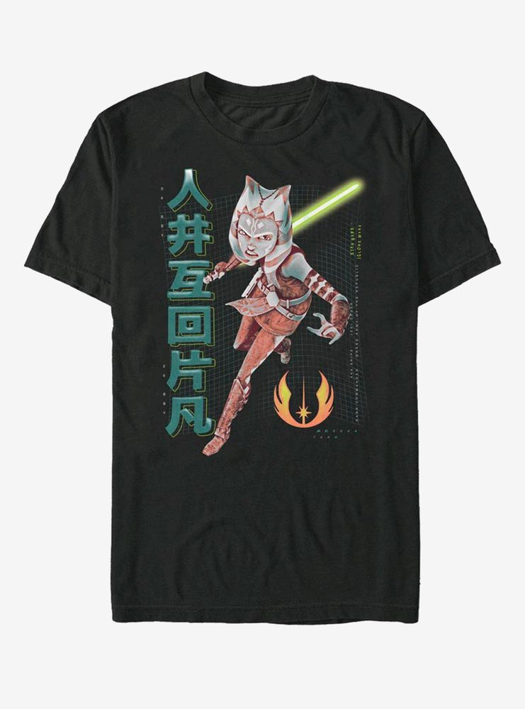 Star Wars: The Clone Wars Ahsoka Japanese Text T-Shirt