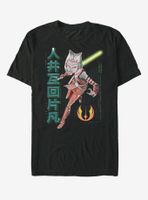 Star Wars: The Clone Wars Ahsoka Japanese Text T-Shirt