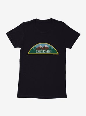 Twin Peaks Sheriff Department Mountain Icon Womens T-Shirt