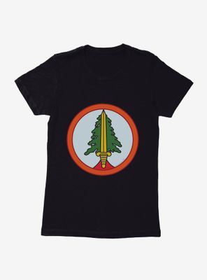 Twin Peaks Tree Patch Icon Womens T-Shirt