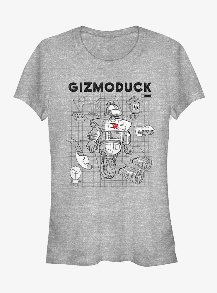 Disney DuckTales Gizomoduck Schematic Girls T-Shirt