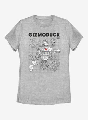 Disney DuckTales Gizomoduck Schematic Womens T-Shirt