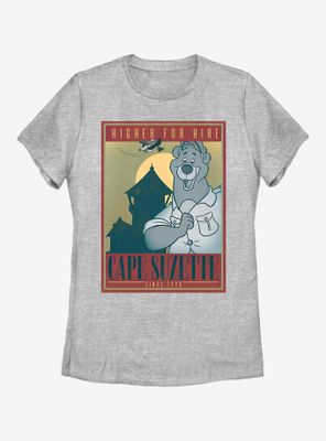 Disney TaleSpin Cape Suzette Poster Womens T-Shirt