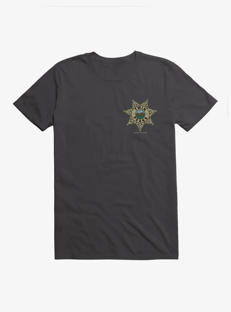 Twin Peaks Star Sheriff Badge Icon T-Shirt