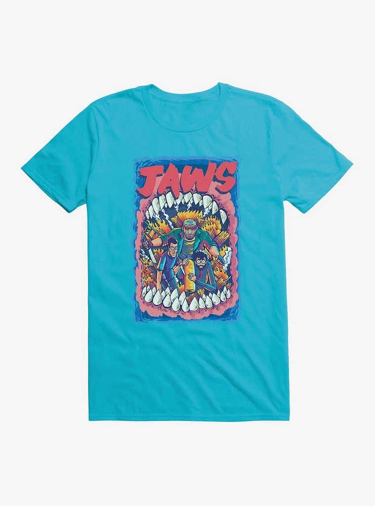 Jaws Comic Art Poster T-Shirt