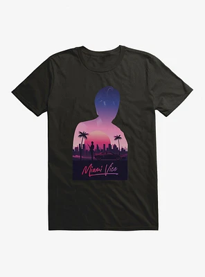 Miami Vice Silhouette Scenery T-Shirt