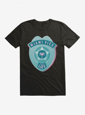 Miami Vice Life Pastel Badge T-Shirt