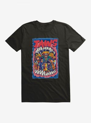 Jaws Comic Art Poster T-Shirt