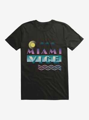 Miami Vice Bold Beach Script T-Shirt