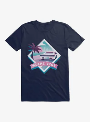 Miami Vice Pastel Diamond Scenery T-Shirt