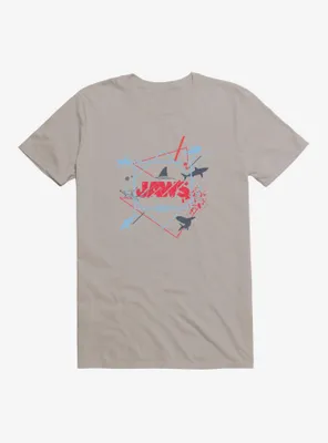 Jaws Linear Script Icons T-Shirt