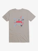 Jaws Linear Script Icons T-Shirt