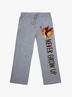 Disney Peter Pan Tinker Bell Never Grow Up Sleep Pants