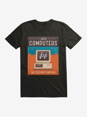 Jurassic Park Computer Hate T-Shirt