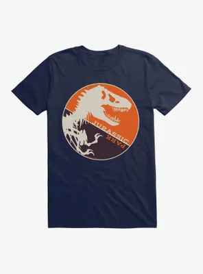 Jurassic Park T-Rex Circle Silhouette T-Shirt