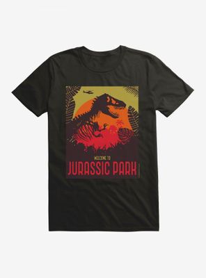 Jurassic Park Welcome Sunset T-Shirt