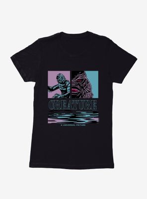 Creature From The Black Lagoon Pastel Pop Art Womens T-Shirt