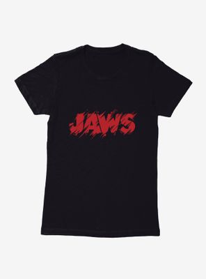 Jaws Classic Thrash Title Script Womens T-Shirt