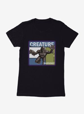 Creature From The Black Lagoon Warning Pop Poster Womens T-Shirt