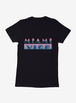 Miami Vice Bold Script Womens T-Shirt
