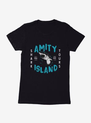 Jaws Amity Island Tours Womens T-Shirt