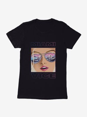 Miami Vice Sunglasses Reflection Womens T-Shirt