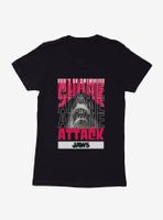 Jaws Swimming Alone Stack Womens T-Shirt