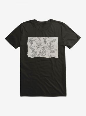 Looney Tunes Merrie Melodies Bugs Bunny Sketches T-Shirt
