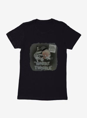 Looney Tunes Merrie Melodies Bugs Bunny Wabbit Twouble Womens T-Shirt