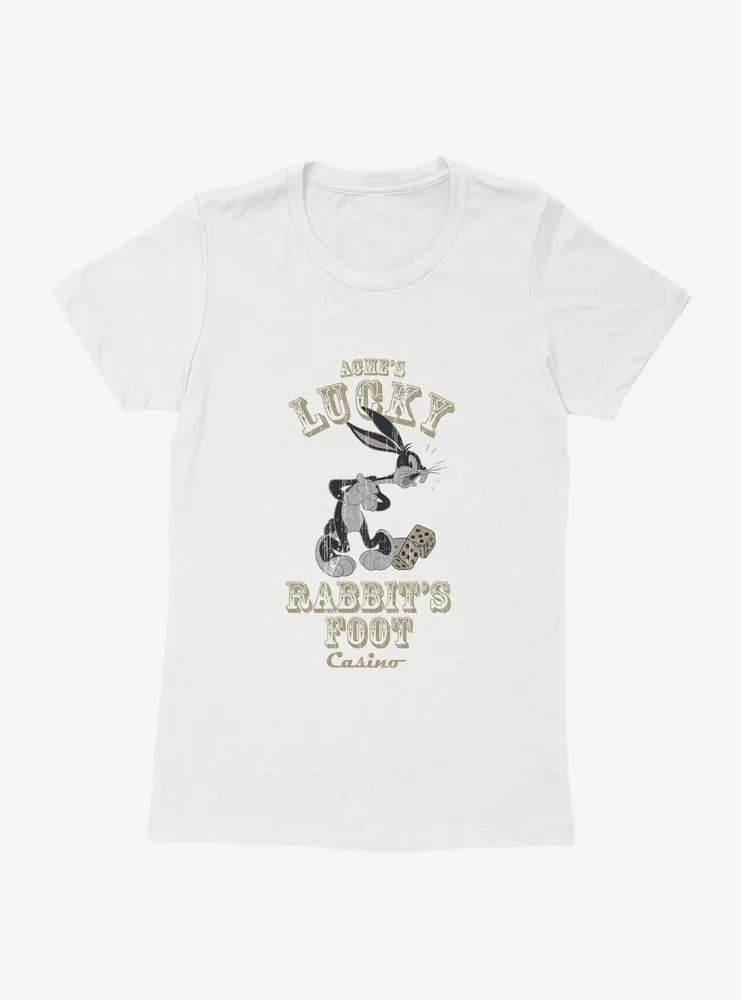 Looney Tunes Retro Bugs Bunny Acme's Lucky Rabbit Foot Womens T-Shirt
