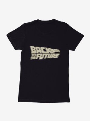 Back To The Future Blurred Script Womens T-Shirt