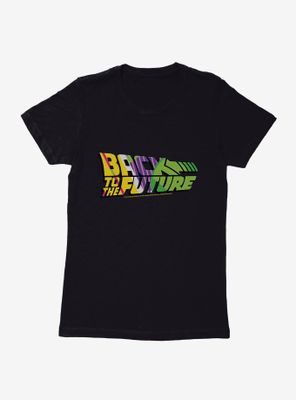 Back To The Future Colorful Script Womens T-Shirt