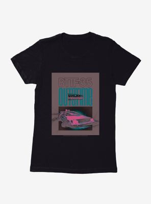 Back To The Future DeLorean Out Of Time Womens T-Shirt