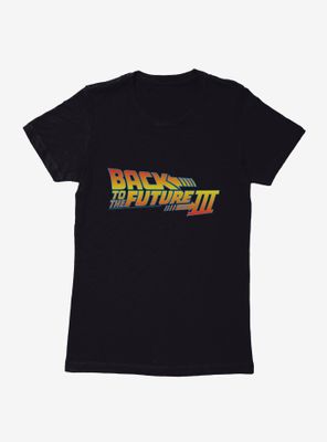 Back To The Future Part III Title Script Womens T-Shirt