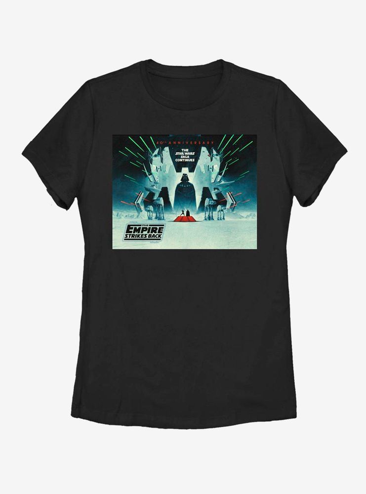 Star Wars Episode V: The Empire Strikes Back 40th Anniversary Wide Poster Womens T-Shirt