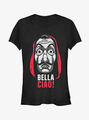 La Casa De Papel Bella Ciao Mask Girls T-Shirt