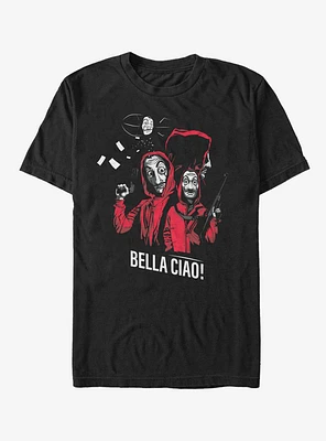 La Casa De Papel Masked Zeppelin Group T-Shirt