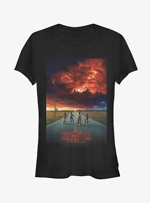 Stranger Things Demogorgon Cloud Poster Girls T-Shirt