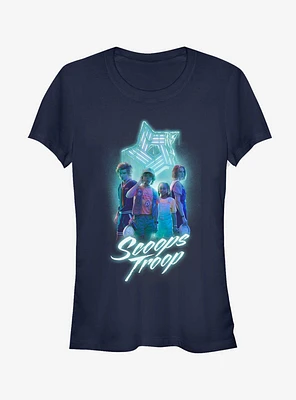 Stranger Things Scoops Troop Girls T-Shirt