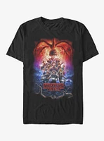 Stranger Things Group Pumpkins Poster T-Shirt