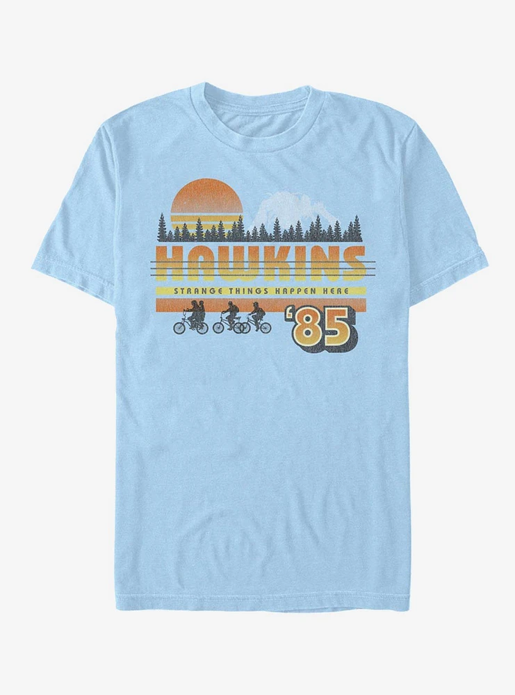 Stranger Things Hawkins Vintage Sunsnet T-Shirt