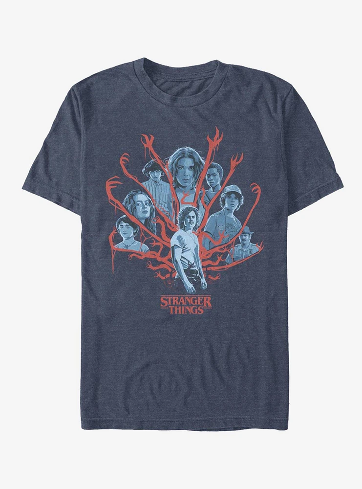 Stranger Things Tonal Gorgon Group Shot T-Shirt