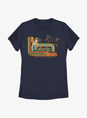 Stranger Things Dusty Bun Womens T-Shirt